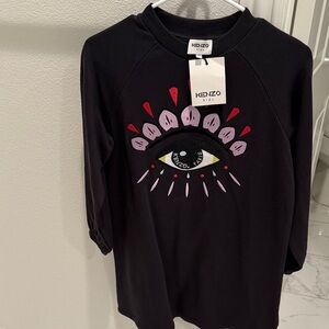 Kenzo Kids Black Shirt with Eye Design